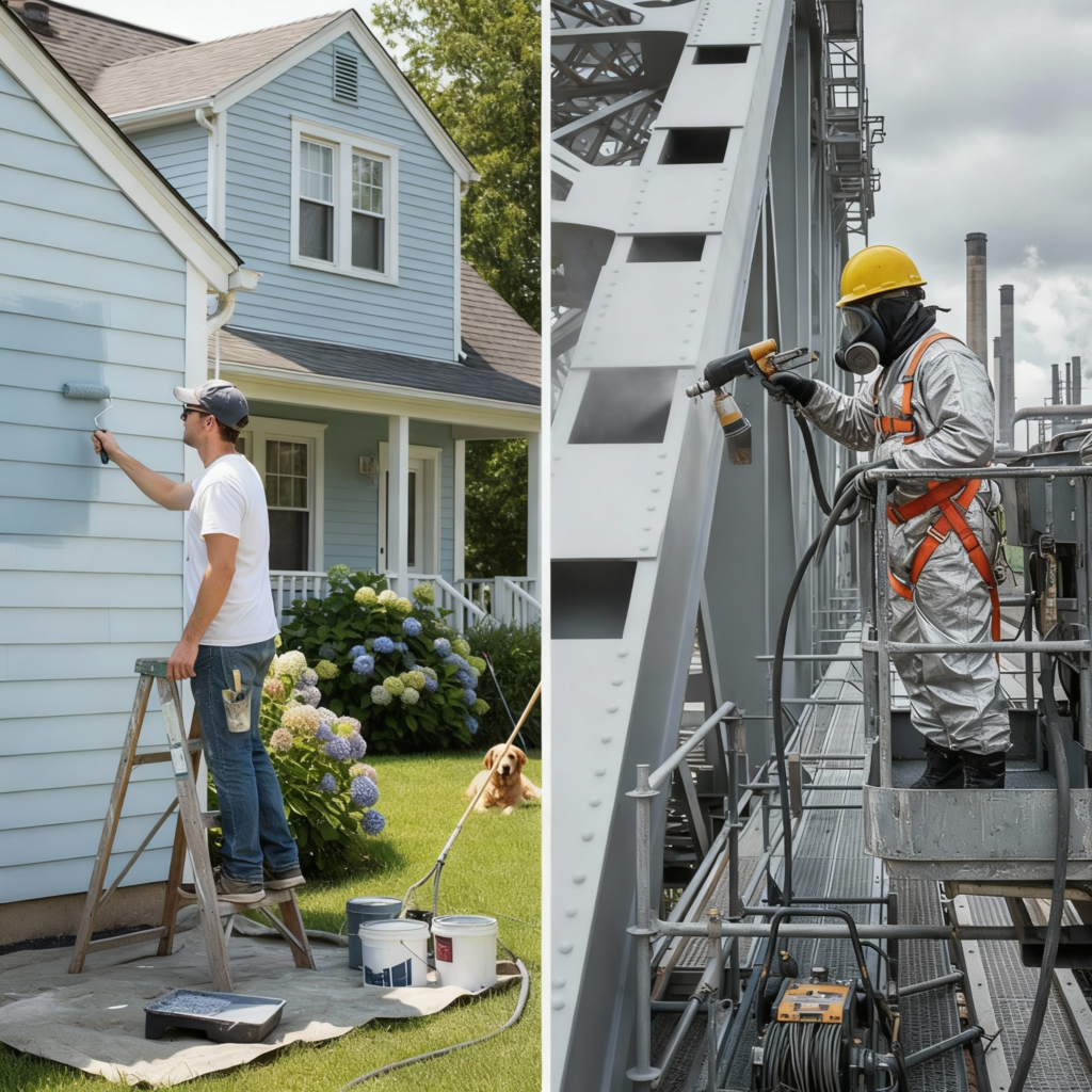 Tinta sobre ferrugem